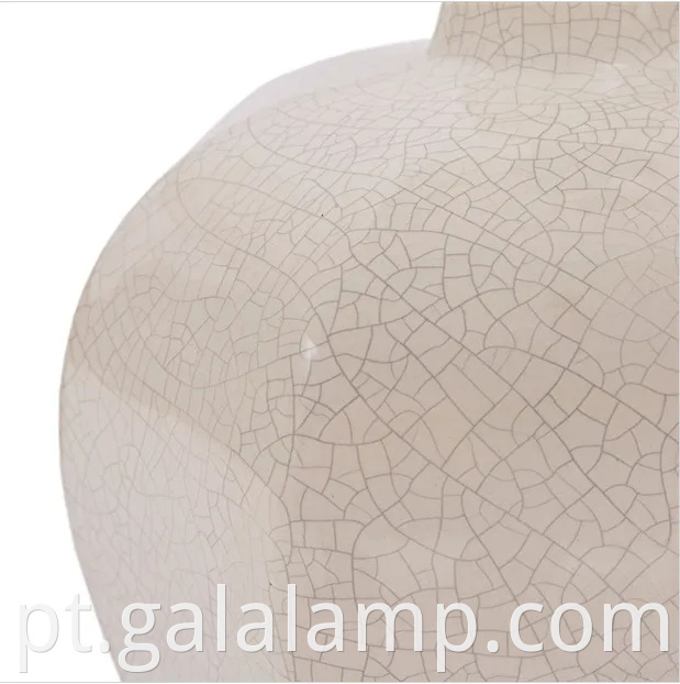 Lâmpada de mesa de cerâmica clássica americana elegante para salas de estar